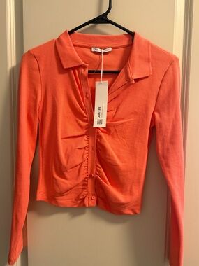 NWT Zara long sleeve button up
